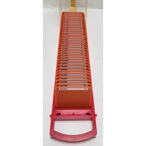 Sizzix Sizzlits BOUNCE Die Storage Case Orange Alphabet Die Cutting Cartridges